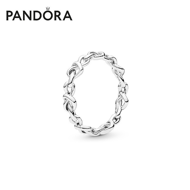 판도라 Knotted Hearts Band Ring 노티드 하트링