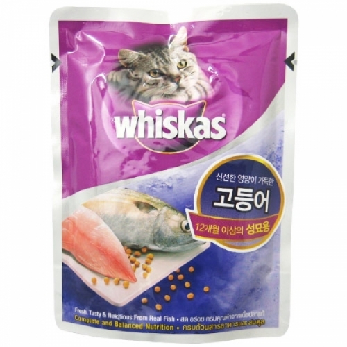 위스카스 성묘용 파우치(고등어) 85g