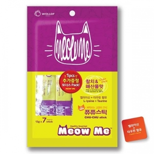 미요미 쮸쮸스틱 참치 해산물맛13gX7p 애완용품 고양이간식