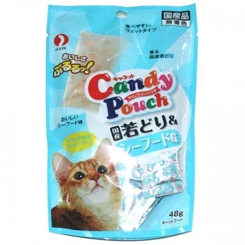 고양이 간식 펫라인 캔디파우치  닭가슴살해산물