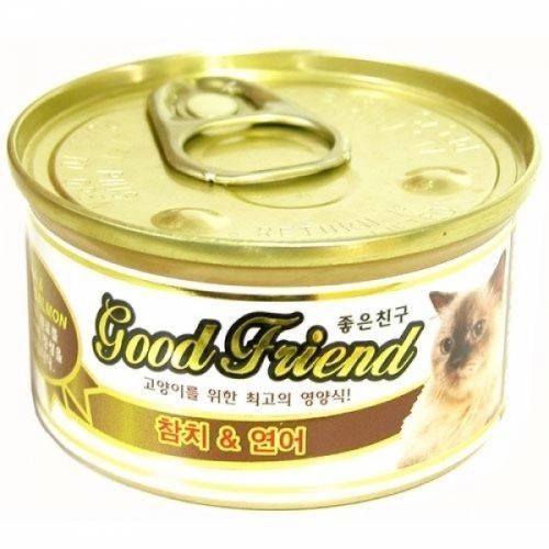 간식 굿프렌드 참치_연어 캔 85g