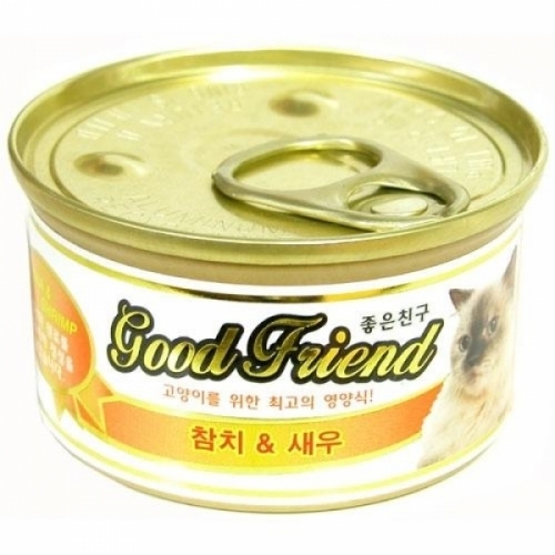 간식 굿프렌드 참치_새우 캔 85g