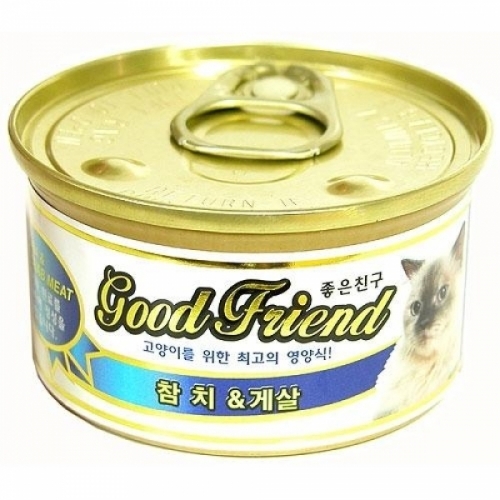 간식 굿프렌드 참치_게살 캔 85g