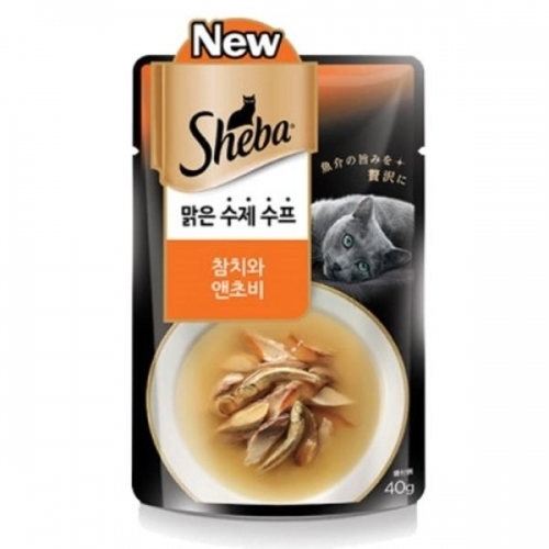 쉬바 맑은 수제수프 - 참치와 앤초비 40g(오렌지)
