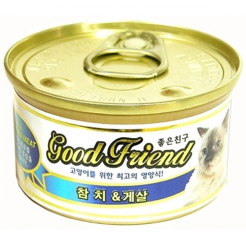 고양이 사료 굿프렌드 참치게살 캔 85g 10개