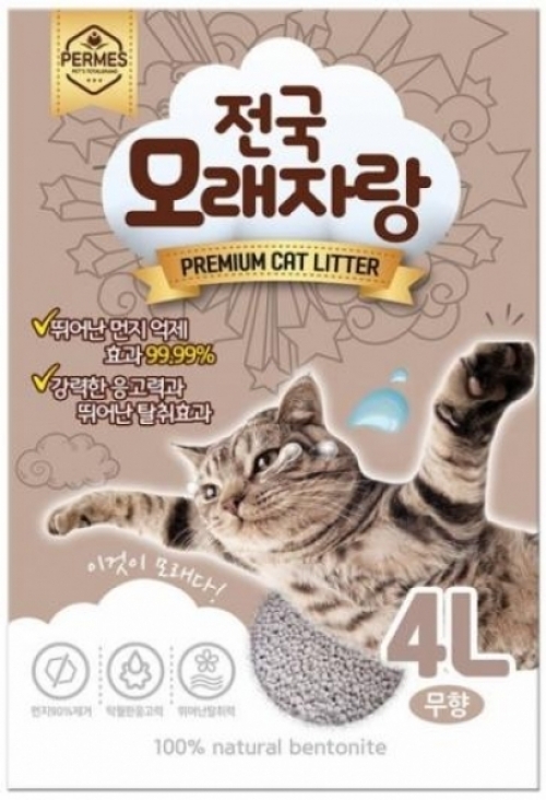 페르메스 전국모래자랑 3kg (1박스 4Lx6개 무향)