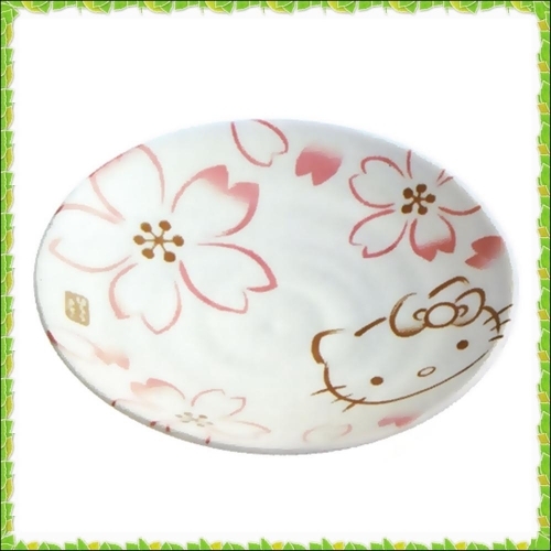 헬로키티 벚꽃 접시 (16.3cm)