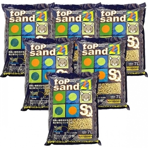 탑샌드21스퀘어(SQ) 두부 옥수수 모래(1구사각형) 7L x 6개 1박스