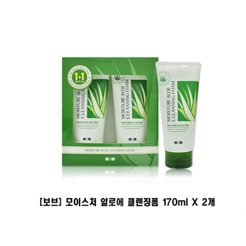 보브 모이스처 알로에 클렌징폼 170ml X 2개 클렌징로션 클렌징크림 클렌징오일 클렌징폼 폼클렌렌징