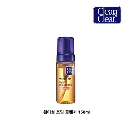 클린앤클리어 훼이셜 포밍 클렌저 150ml 에어클리어링 훼어니스 에센셜 폼클렌징