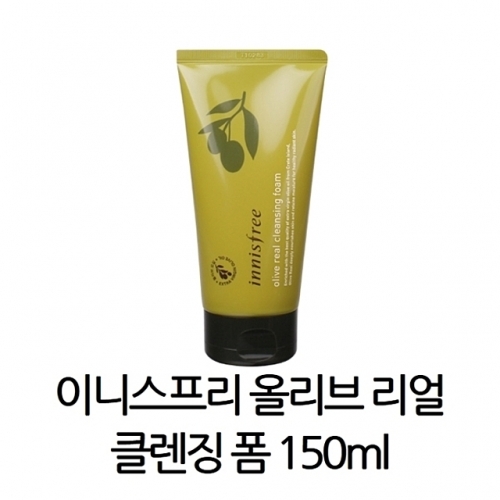 이니스프리 올리브 리얼 클렌징 폼 150ml 1개 폼클렌징 클렌징폼 세안 클렌져 메이크업