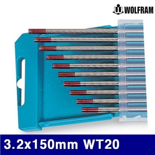 울프람 7230053 텅스텐봉-(적색) 3.2x150mm WT20 (10EA)