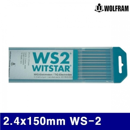 울프람 7230211 텅스턴봉-청녹색 2.4x150mm WS-2 (통(10EA))