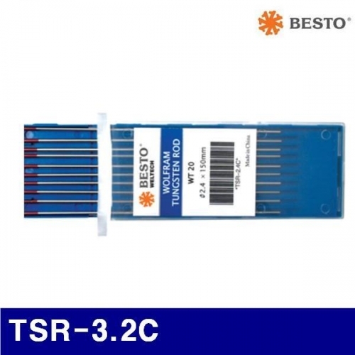 베스토 587-0036 텅스텐봉 TSR-3.2C 철 스텐용(3.2x150MM)  (10EA)