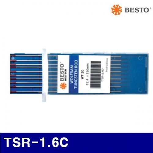 베스토 587-0006 텅스텐봉 TSR-1.6C 철 스텐용(1.6x150MM)  (10EA)