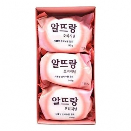 LG)알뜨랑비누 핑크3입 140g x15개(1박스)u