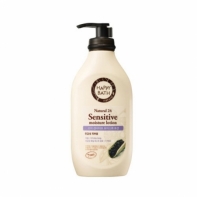해피바스 내추럴24 소이 센서티브 모이스춰 로션450ml 바디크림 건조 영양 바디로션