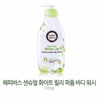 해피바스 센슈얼 화이트릴리 퍼퓸 바디워시 500g 1개 바디워시 샤워용품 클렌져 샤워젤 바디클렌저