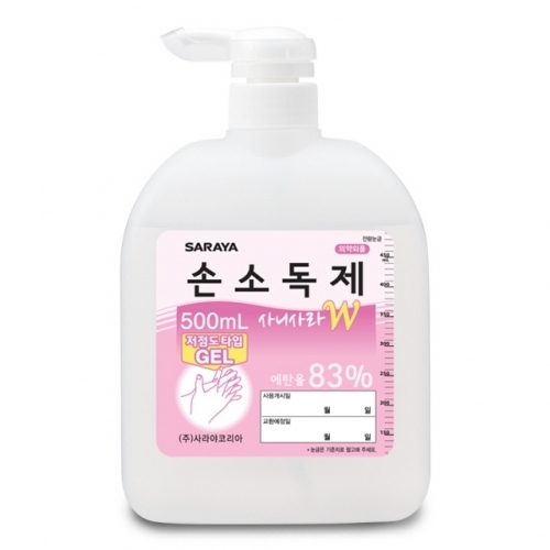 .사니사라W 500mL 저점도 겔타입 손소독제