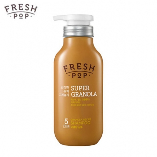 프레시팝 그레놀라레시피 샴푸-500ml 영양공급케어 푸석푸석한모발전용