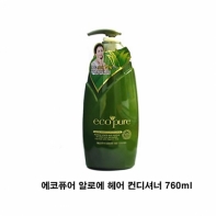 에코퓨어 알로에 헤어 컨디셔너 760ml 린스 트리트먼트 헤어팩 손상 헤어케어