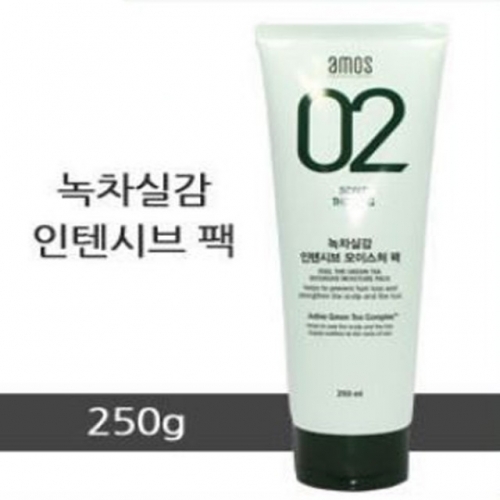 아모스 녹차실감인텐시브팩 250ml 샴푸 린스 헤어케어 트리트먼트 헤어팩