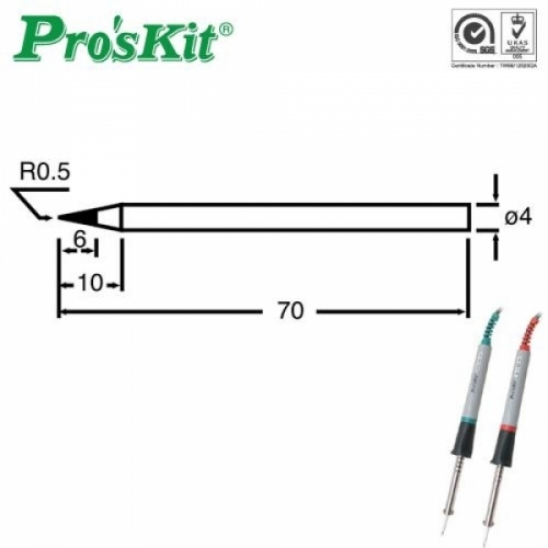 coms Prokit 납땜 인두 교체팁 30W 40W 용 4mm두께