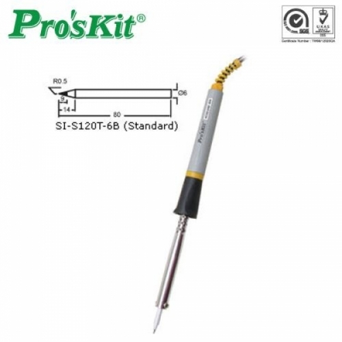 coms Prokit 납땜 인두 교체팁 60W용 6mm 두게