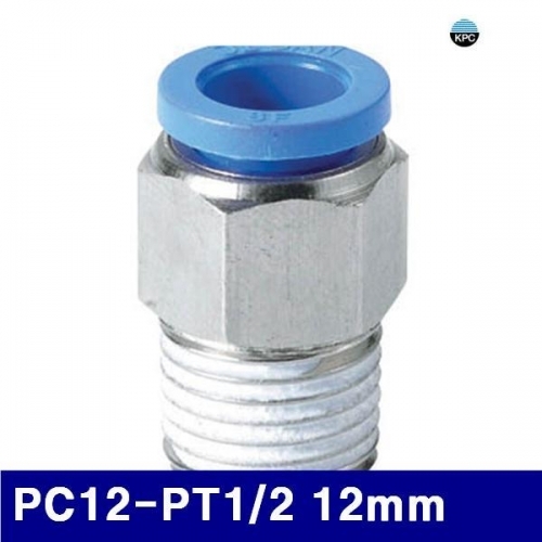 코리아뉴매틱 6220785 원터치피팅(PC타입) PC12-PT1/2 12mm  (봉(10EA))