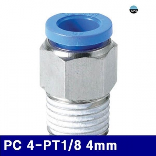 코리아뉴매틱 6220624 원터치피팅(PC타입) PC 4-PT1/8 4mm (봉(10EA))