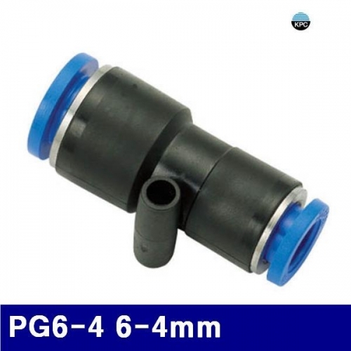 코리아뉴매틱 6221766 원터치피팅(PG타입) PG6-4 6-4mm (봉(10EA))