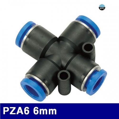 코리아뉴매틱 6221818 원터치피팅(PZA타입) PZA6 6mm (봉(10EA))