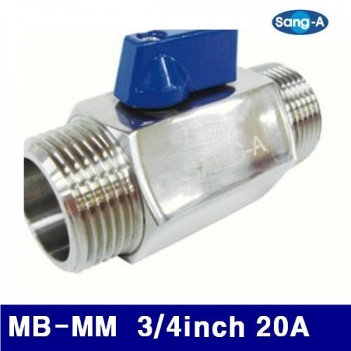 상아뉴매틱 6302991 스테인리스 미니 볼밸브 MB-MM  3/4Inch 20A (1EA)