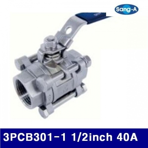 상아뉴매틱 6302849 스테인리스 볼밸브 3PCB301-1 1/2Inch 40A (1EA)
