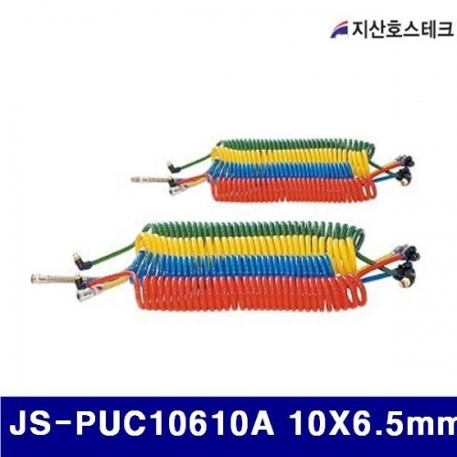 지산호스테크 723-0022 에어우레탄호스(카플러-청) JS-PUC10610A 10X6.5mm (1EA)