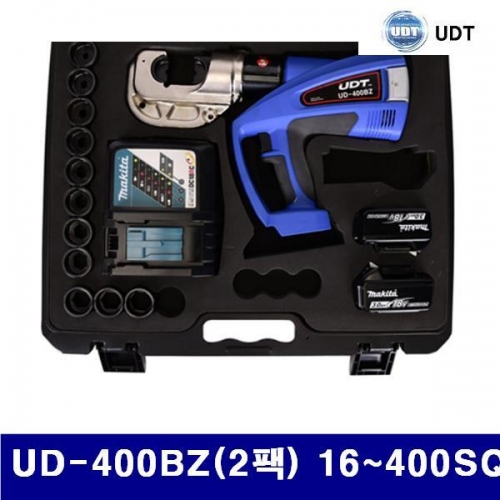 UDT 5923186 충전식 유압 압착공구 UD-400BZ(2팩) 16-400SQ 12.2t (1EA)