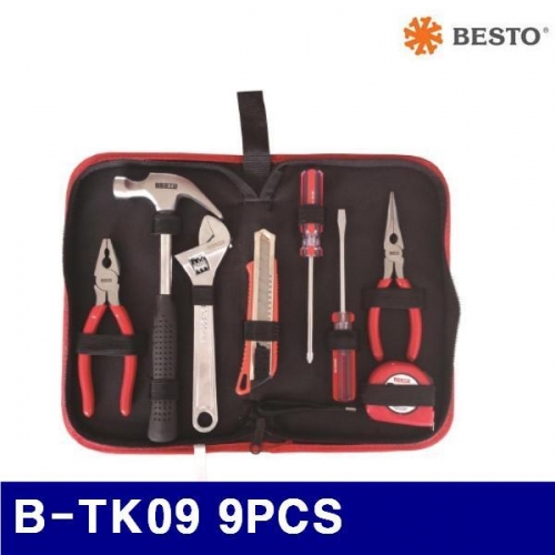 베스토 468-0004 가정용공구세트 B-TK09 9PCS (1EA)