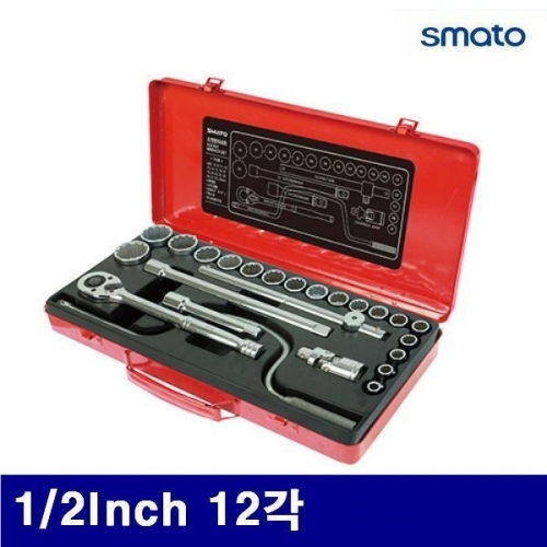 스마토 1124981 소켓렌치세트(12각) 1/2Inch 12각 24PCS (1SET)