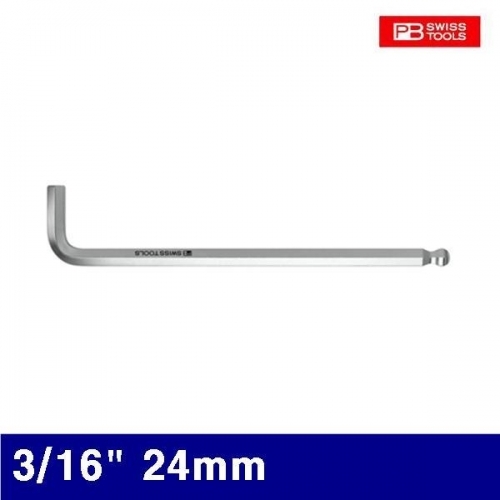 피비스위스툴 2330844 롱볼L렌치-Inch 3/16Inch 24mm (1EA)