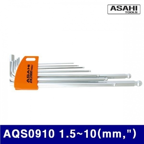아사히 2071996 볼렌치세트(LONG) AQS0910 1.5-10(mm Inch) 9 (1EA)