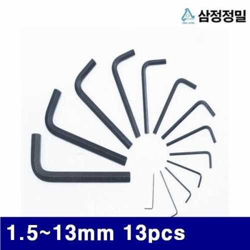 삼정정밀 1051816 L렌치세트-쌈지타입B품 1.5-13mm 13pcs  (1EA)