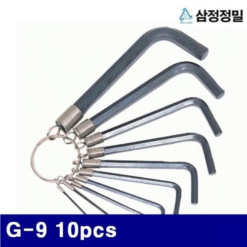 삼정정밀 1051898 L렌치세트-링타입B품 G-9 10pcs 1.5-10mm (1EA)