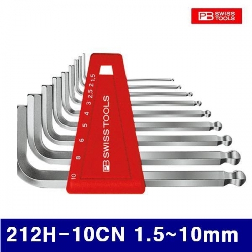 피비스위스툴 2332028 볼L렌치세트-숏타입 212H-10CN 1.5-10mm 9pcs (1EA)