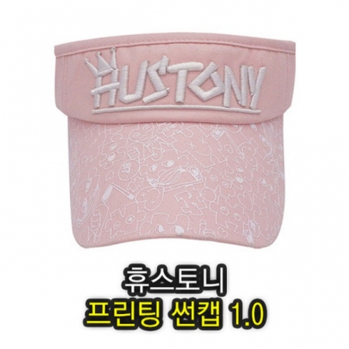 휴스토니프린팅V1골프썬캡 모자 여성골프모자