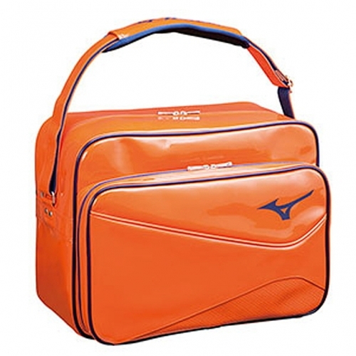 미즈노 에나멜 야구 개인 가방(1FJD4950) 오렌지-네이비 미즈노야구가방 미즈노가방 야구가방