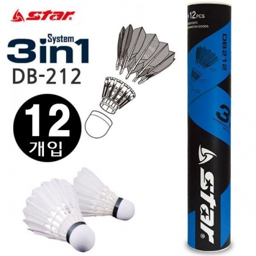 스타 셔틀콕 깃털 12PCS (DB212)