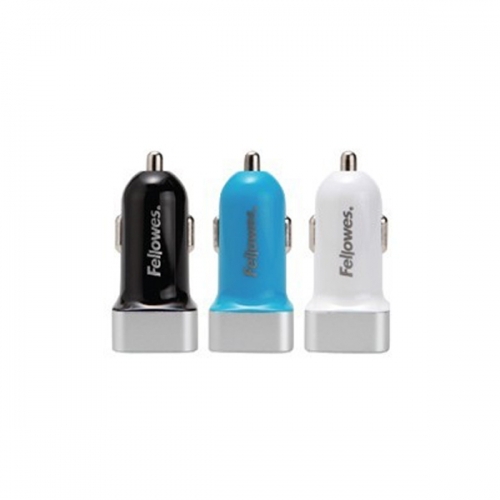 초고속 자동차용 2포트 USB 충전기 - 블루
