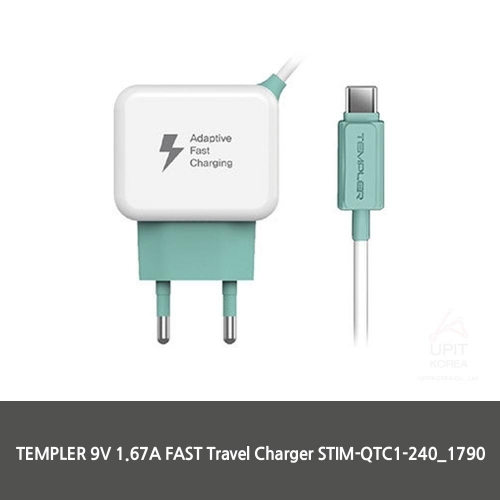 TEMPLER 9V 1.67A FAST Travel Charger STIM QTC1 240_1790