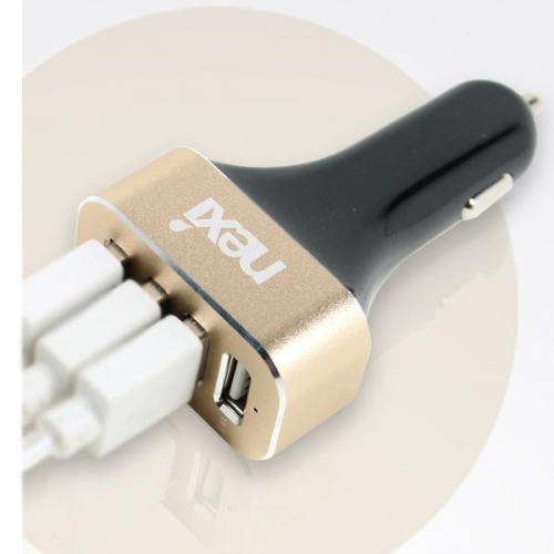 USB 차량용 4포트 고속 충전기-골드(CN1578)