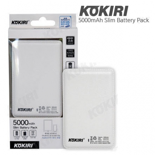 코끼리 카드형 보조배터리 5000mah KPB-5000C